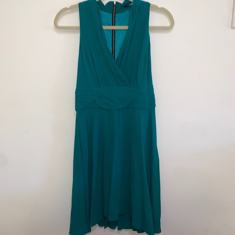 Andrew Marc Teal Sleeveless Swing Dress, Size 6, Never Worn Without Tags